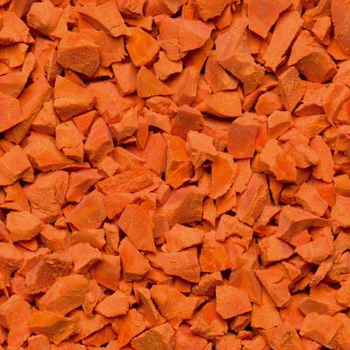 WPR Rubber Crumb Orange Bright finish