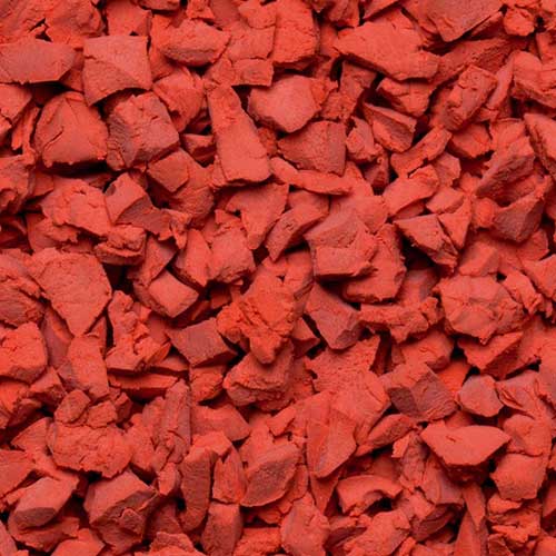 WPR Rubber Crumb Red Bright finish