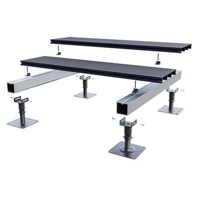 TerraSmart Aluminium Decking System render