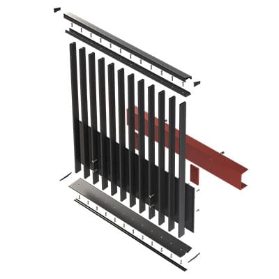 Linear Flow Balustrade System render